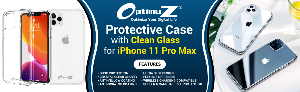 Case iPhone 11 PRO MAX Clean Glass Banner